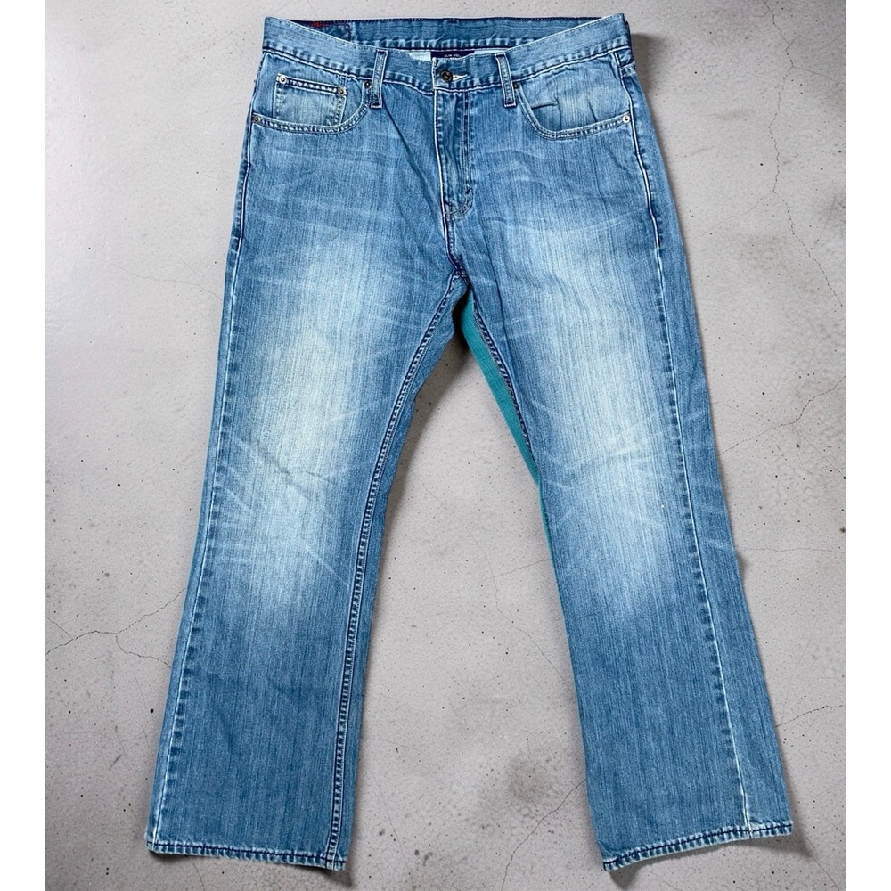Levi's 507 Men's Slim Bootcut Jeans 36x30 Light Blue Denim